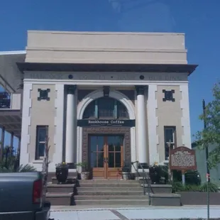 Looks like a bank:... Put some signs up!