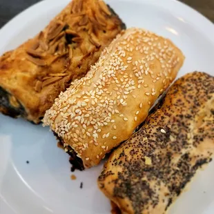 a plate of pastries on a table