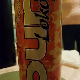 a closeup of a can