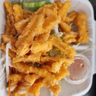 Fried calamari