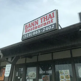 the front of the restaurant