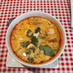 Tom Kuhm with chicken soup