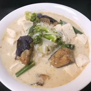 Green Curry Noodles Tofu