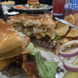 Championship Ring Burger. Very good.