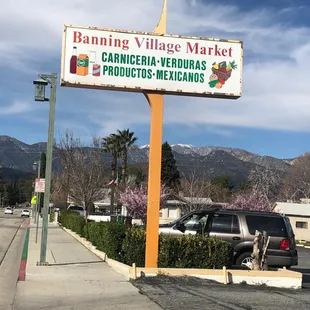 Fresh meat and vegetables, Mexican products too.