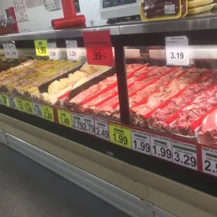 Meat department! Beefs, chicken, seafood etc.