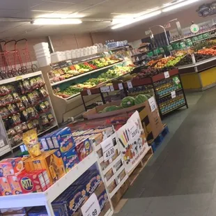produce section of store