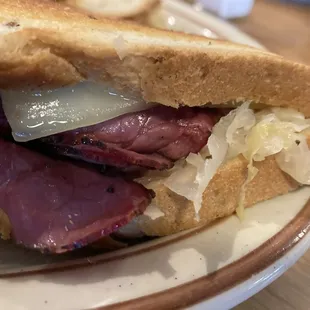 Pastrami Rebem with fried