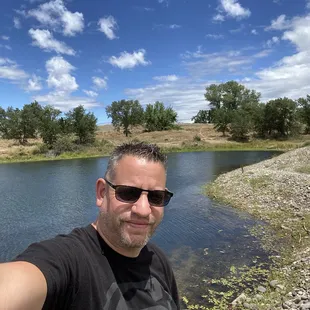 Enjoying a photo on a picture perfect Sunday