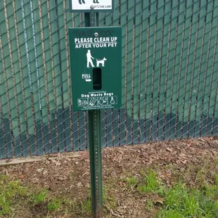 Station 2 of 2 for poop bag dispenser