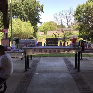 Picnic style baby shower