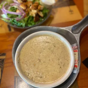 Soup and salad