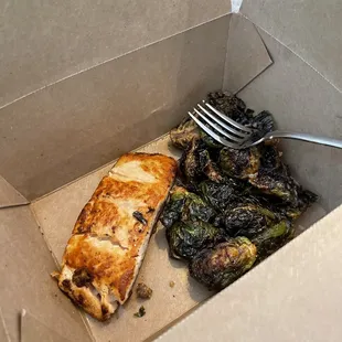 Salmon and Brussel Sprouts