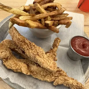 Kids chicken and fries