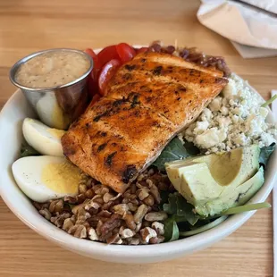 Cobb salad???? according to who I never saw walnuts before. and why is the balsamic vinaigrette so thick