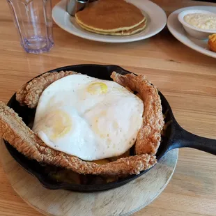 Chicken tender skillet.  A lot of food