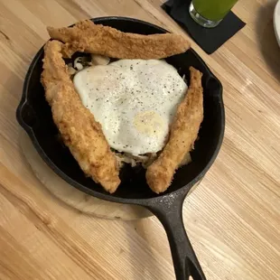 Breakfast potatoes with tenders. Huge. Delicious.