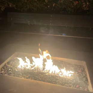 They have a patio with 2 fire pits!!!
