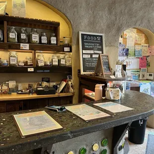 Inside ordering area