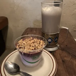 Bloomfield Fog with chia parfait