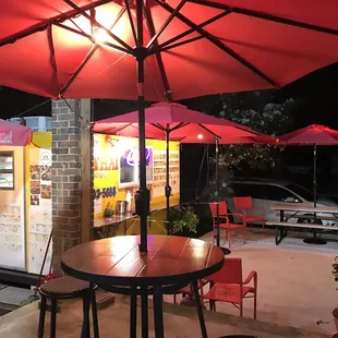outside
