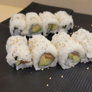 Avocado Roll and Spicy Tuna Roll