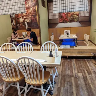 More seating. The cutout in the floor gives a sense of sitting lotus style.