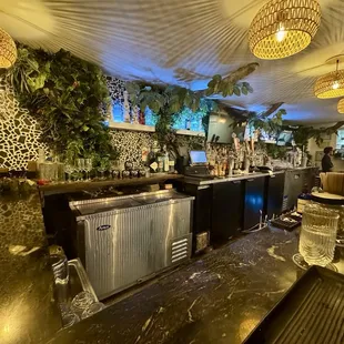 Ambience was peaceful but the lighting was a bit low. We sat at the bar top.