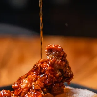 Hot Honey Chicken Malasadas