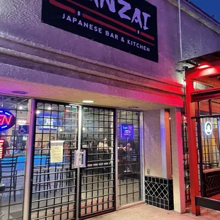 Front of restaurant