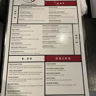 Happy Hour Menu Snatched from me