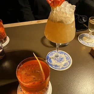 Arctic Willow and Tropic of Cancer cocktails