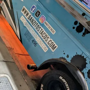 This is their awesome looking and clean food truck