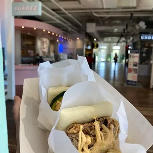 Falafel Bun, Fried Chicken Bun, Chicken Salad Bun
