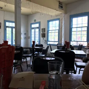Quaint interior and friendly staff.
