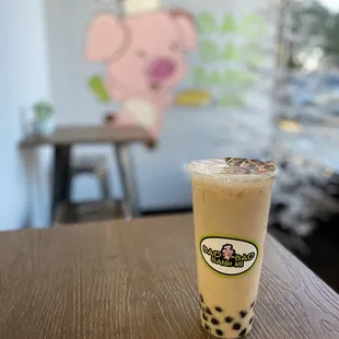 Milk tea with boba