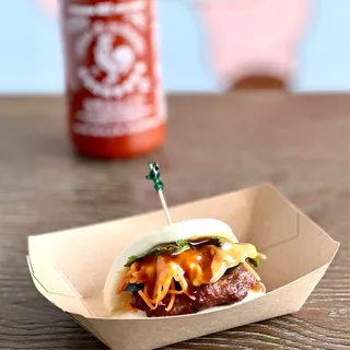 Grilled Pork Sausage Bao