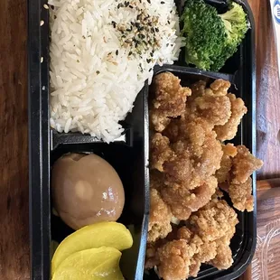 Popcorn Chicken with Rice