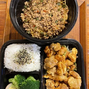 Bam Bam Noodles Popcorn Chicken Homemade Ice Tea YeShu Coconut Milk