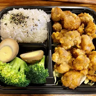 Popcorn Chicken with Rice