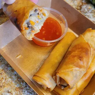 Fresh and crispy eggrolls