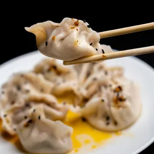 Coco&apos;s beef dumplings. Available during the Lunar New Year holiday.