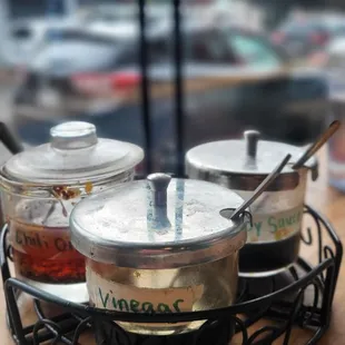 Fun spices at table