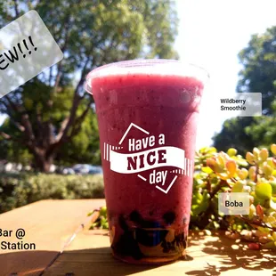 Wildberry Smoothie! New Drink at Bao Bar