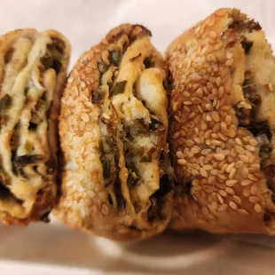 Toasted Sesame &amp; Scallion Breads