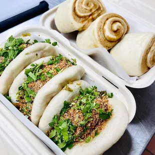Pork Baos n Swirly Buns
