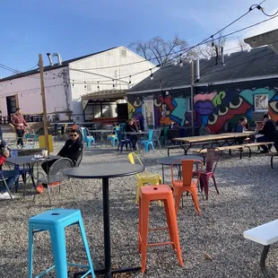 We ate outside on a 50 degree December weather.