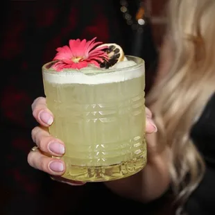 The Enter The Dragon is made with tequila, jalapeno, chartreuse, lime, &amp; shaken.