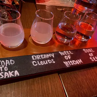 Sake flight