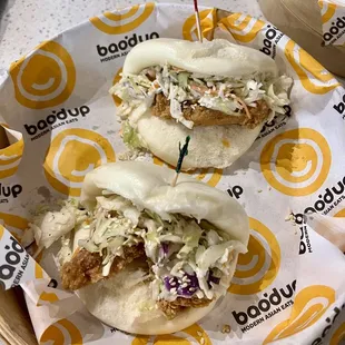 Crispy chicken tacos